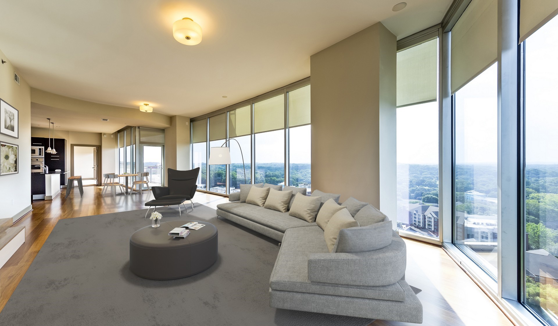 Mezzo Apartment Homes - Living Room
